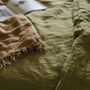 Bed linens - Olive Green Fitted/Flat Linen Sheet - LINEN SPELLS