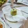 Napkins - White Linen Napkins - LINEN SPELLS
