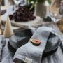Linge de table textile - Serviettes en lin gris clair - LINEN SPELLS