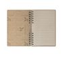 Papeterie - Cahier en bois durable - papier recyclé - Format A5 - Papier ligné - LITTLE FIRE (renard) - KOMONI AMSTERDAM