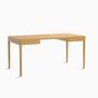 Desks - The Minimalist Modern Front Desk in Oak 160 cm x 80 cm - MOR DESIGN