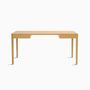 Desks - The Minimalist Modern Front Desk in Oak 160 cm x 80 cm - MOR DESIGN