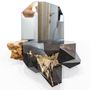 Consoles - CONSOLE Pierre&miroir 2022 - CÉCILE GEIGER SCULPTURES
