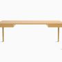 Desks - The Minimalist Modern Front Desk in Oak  200 cm x 100 cm oak - MOR DESIGN