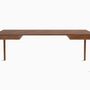 Desks - The Minimalist Modern Front Desk in Walnut  200cm x 100cm walnut - MOR DESIGN