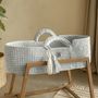 Baby furniture - XL Baby Moses baskets with straight hood and rocking stand - ANZY HOME