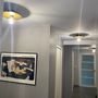 Office design and planning - L'DECLINE wall/ceiling lamp with black electric frame - L'CRAFT