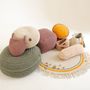 Cushions - Hand-knitted bolster throw cushion - ANZY HOME