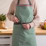 Kitchen linens - Bistronome Ardoise/Cotton apron without bib - COUCKE
