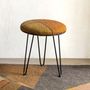 Stools - Mesh & felt seats - GHISLAINE GARCIN MAILLE&FEUTRE