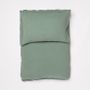 Bed linens - LINUS — duvet cover & pillowcase — fir green - LAVIE HOME
