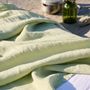 Bed linens - LINUS — top sheet — moss - LAVIE HOME