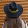 Hats - WIDE BRIMMED FELT HAT - KNIT BRAID - TRAVAUX EN COURS...