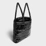 Bags and totes - Black Glossy Quilted Tote bag ♻️ - WOUF