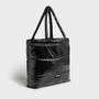Bags and totes - Black Glossy Quilted Tote bag ♻️ - WOUF