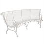 Banquettes pour collectivités - Banc Arras courbe dossier complet - JARDIN FURNITURE