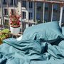 Bed linens - LOUISE — duvet cover & pillowcase — dark green - LAVIE HOME