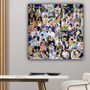 Tableaux - Tableau "Roland Garros le public" en tape art - HAPPY FUNKY FAMILY