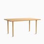 Dining Tables - The Minimalist Modern Cast Table in Oak Wood160cm x 100cm oak - MOR DESIGN