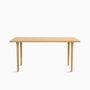 Dining Tables - The Minimalist Modern Cast Table in Oak Wood160cm x 100cm oak - MOR DESIGN