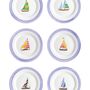 Everyday plates - SAILING COLLECTION - SET 6u - THE PLATERA