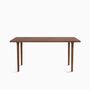 Dining Tables - The Minimalist Modern Cast Table in Walnut  160cm x 100cm - MOR