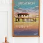 Affiches - AFFICHE ARCACHON 50x70cm - JELLYFISH-TRAVELPOSTER