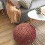 Ottomans - Pouf Classic from recycled cotton cord - ANZY HOME