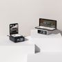 Clocks - Mooas 15W Mini Square Wireless Charging Stand Alarm Clock - MOOAS INC.