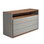Chests of drawers - Walnut and lacquered MDF chest of drawers - ANGEL CERDÁ