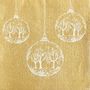 Napkins - Gold snow globe - FRANÇOISE PAVIOT