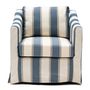 Design objects - Moretta blue striped swivel chair. - RIVIÈRA MAISON