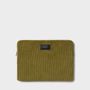 Travel accessories - Olive Corduroy Laptop Sleeve ♻️ - WOUF