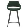 Chairs - Chaise snack ESMEE effet laine bouclette vert sapin - ZAGO