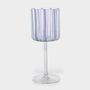 Stemware - 'Loos' Striped Glass Goblet - TUTTOATTACCATO