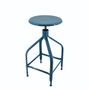 Stools for hospitalities & contracts - Nicolle® “DRAFTSMAN” Adjustable H65/80cm Metal Stool - NICOLLE CHAISE