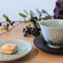 Tea and coffee accessories - Celadon Hydrangea, Tea bowl - YUKO KIKUCHI