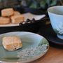 Accessoires thé et café - Hortensia céladon, soucoupe/assiette de service - YUKO KIKUCHI