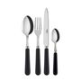 Ménagères - Set de 4 couverts de table - Pop uni noir - SABRE PARIS