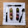 Ménagères - Set de 4 couverts de table - Pop uni noir - SABRE PARIS