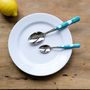 Flatware - 4 pieces cutlery set - Tulipe Turquoise - SABRE PARIS