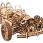 Loisirs créatifs pour enfant - UGEARS Modèles mécaniques: THREE-WHEELER UGR-S 26,2x9x14cm, 457 pièces, en  bois - UGEARS
