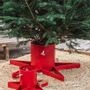 Autres décorations de Noël - Pied de sapin de Noël Stand Star - Rouge - BY BENSON