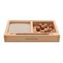 Gifts - Montessori 2 Parts Sand Tray with Flashcard Holder - WOODEN STORY
