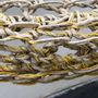 Aménagements pour bureau - Luminaire GOLDEN en grosse corde de chanvre Hauteur 80 cm Diamètre 85cm livré avec monture - ADELE VAHN