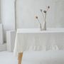 Nappes - Soft Washed Linen Tablecloth with Ruffles - EPIC LINEN