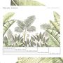 Papiers peints - Papier peint panoramique -  Paysage avec feuilles de bananiers - LA TOUCHE ORIGINALE