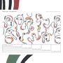 Papiers peints - Papier peint panoramique avec visages abstraits - œuvre contemporaine - LA TOUCHE ORIGINALE