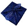 Gifts - 100% Cotton Satin Reusable Gift Wrap Gift Wrap Furoshiki 'Fairy Night No. 22' - Size M 55x55cm - CARÉDEAU PAPIER CADEAU RÉUTILISABLE