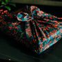 Gifts - 100% Cotton Satin Reusable Gift Wrap Gift Wrap Furoshiki 'Fairy Night No. 22' - Size M 55x55cm - CARÉDEAU PAPIER CADEAU RÉUTILISABLE